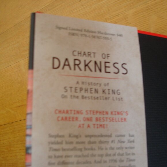 2-BOOK LIMITED EDITION BUNDLE: FIRESTARTER (PS) & CHART OF DARKNESS (CD), New - Picture 14 of 14